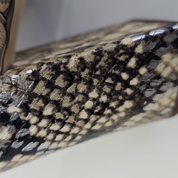 Gibson Latimer Soft Sheep Leather Reptile Print Block Heel Strappy Sandals Sz:10 - Picture 7 of 13